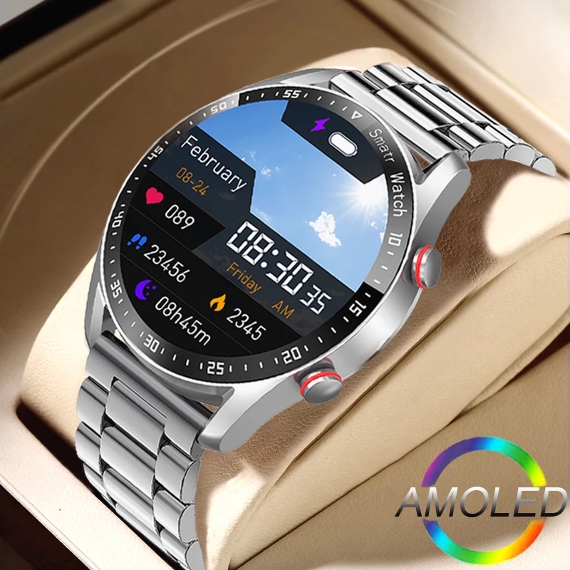 Hybrid Smartwatch - ECG+PPG Bluetooth Call Smart Watch Men