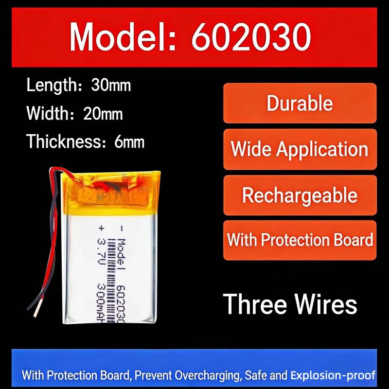3.7V 300mAh 602030 Lithium Bat - Watch Smartwatch review and price