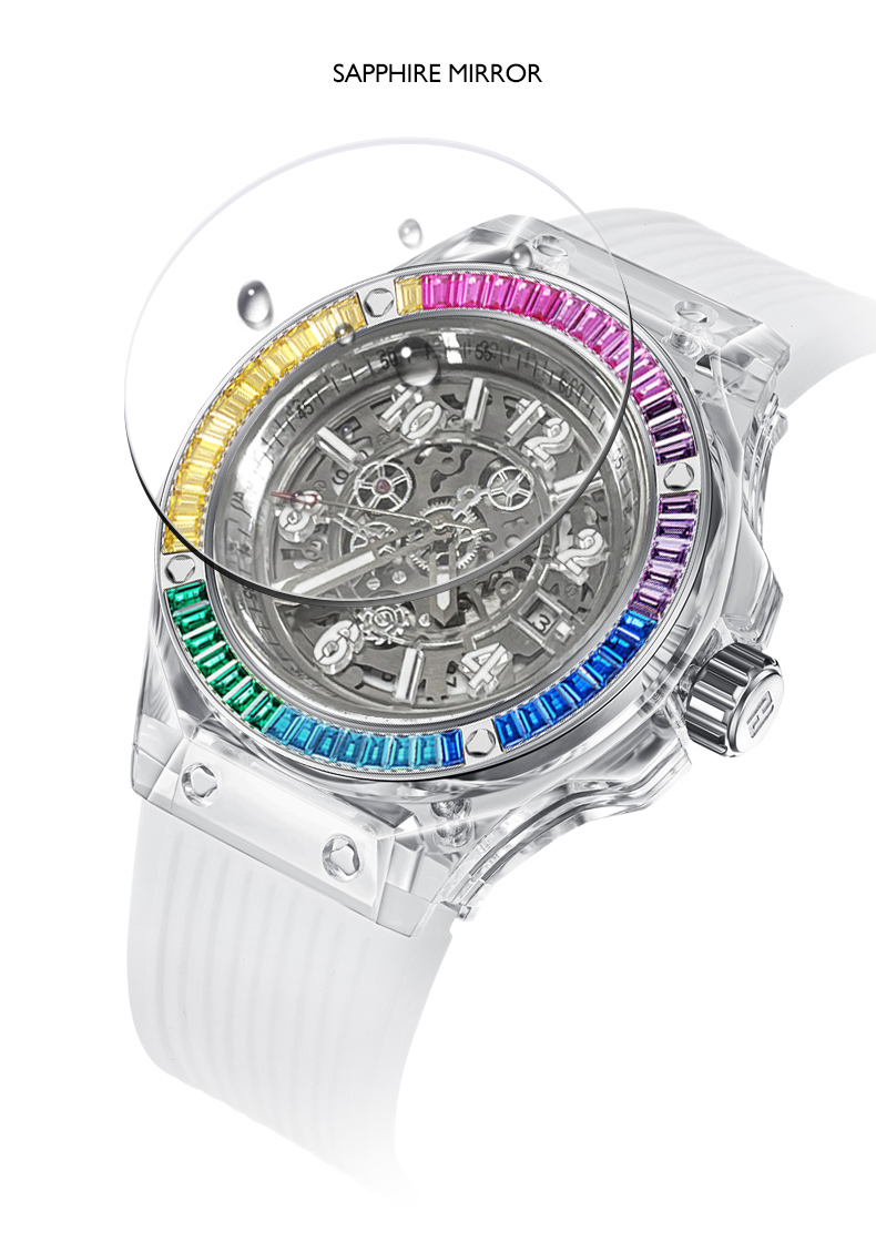 HANBORO Women Automatic Watch  - Skeleton Mechanical Watch review and price