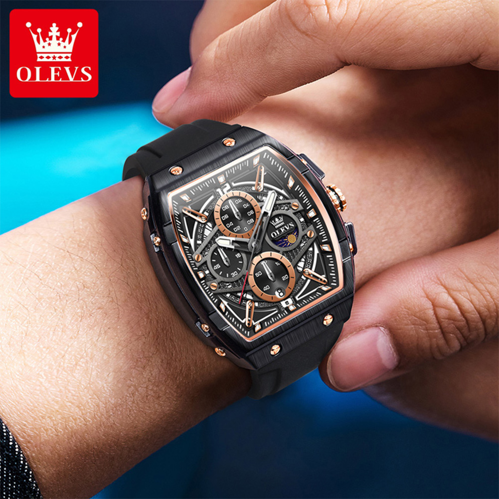OLEVS 2975 Men's Watch Fashion - Skeleton Mechanical Watch review and price