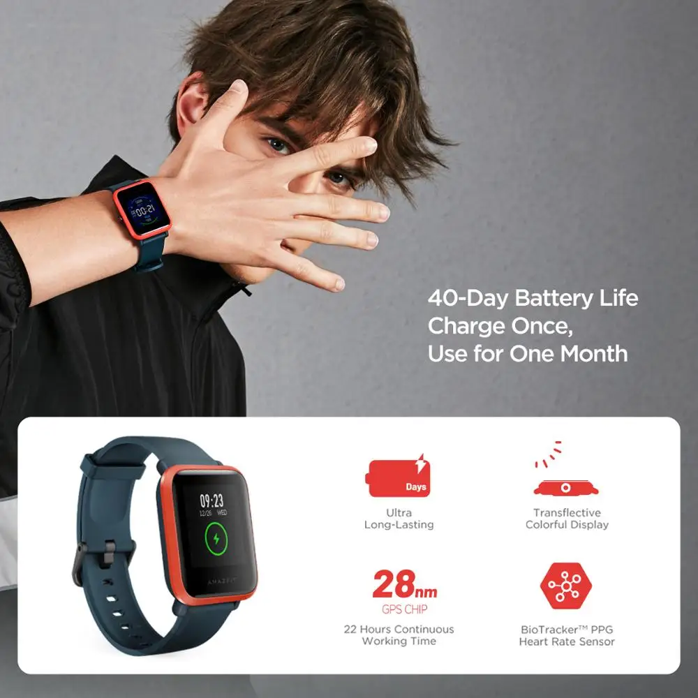 Original Amazfit Bip S Smartwa - Smartwatch Refurbished Watches review and price