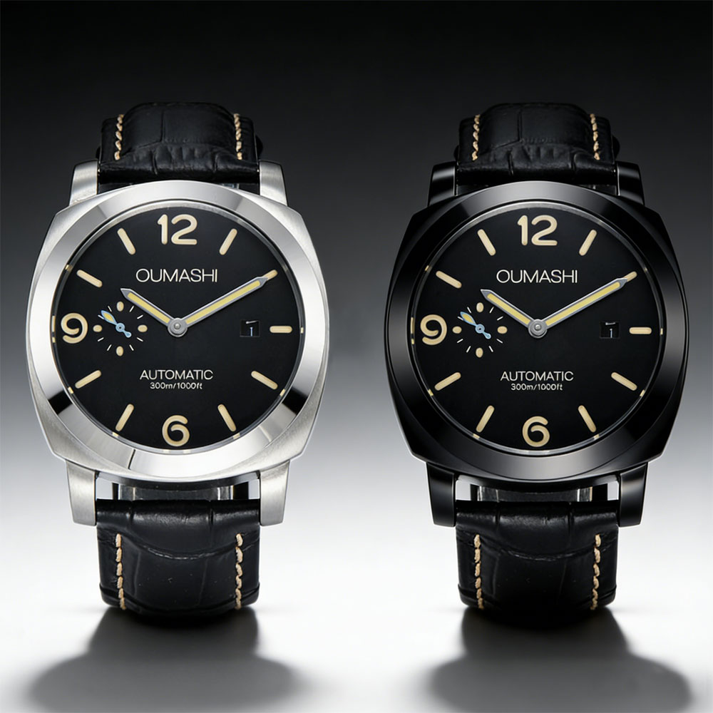 44mm Men's Watch Seagull ST255 - Leather Watch Strap review and price