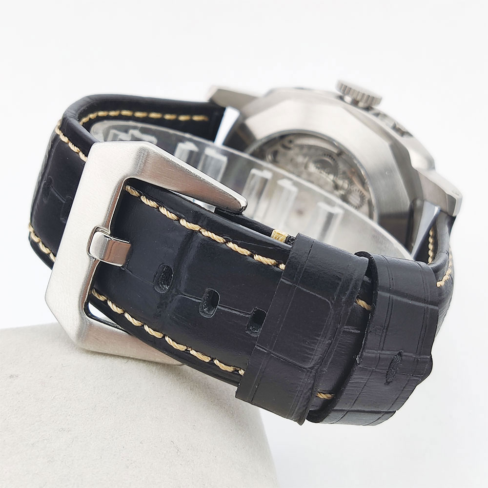 44mm Men's Watch Seagull ST255 - Leather Watch Strap review and price