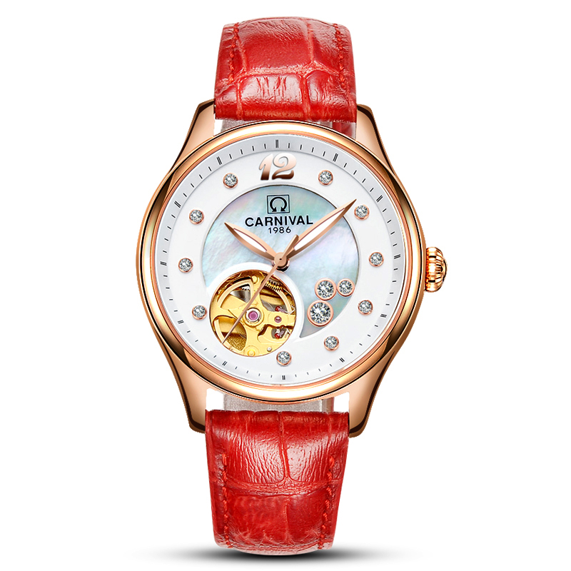 Switzerland CARNIVAL Luxury Wo - Skeleton Mechanical Watch review and price