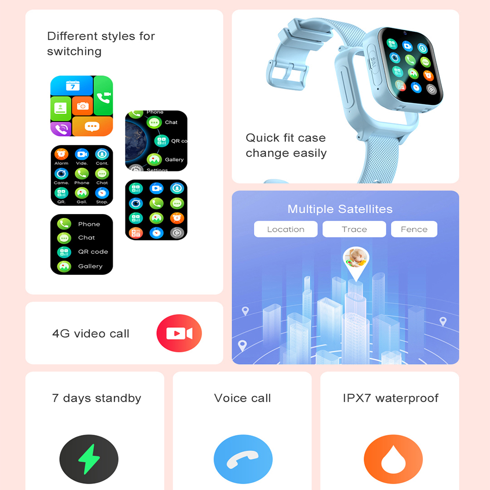 Smart Watch Kids 4G GPS WIFI V - Smartwatch Watches For Girls Kids review and price