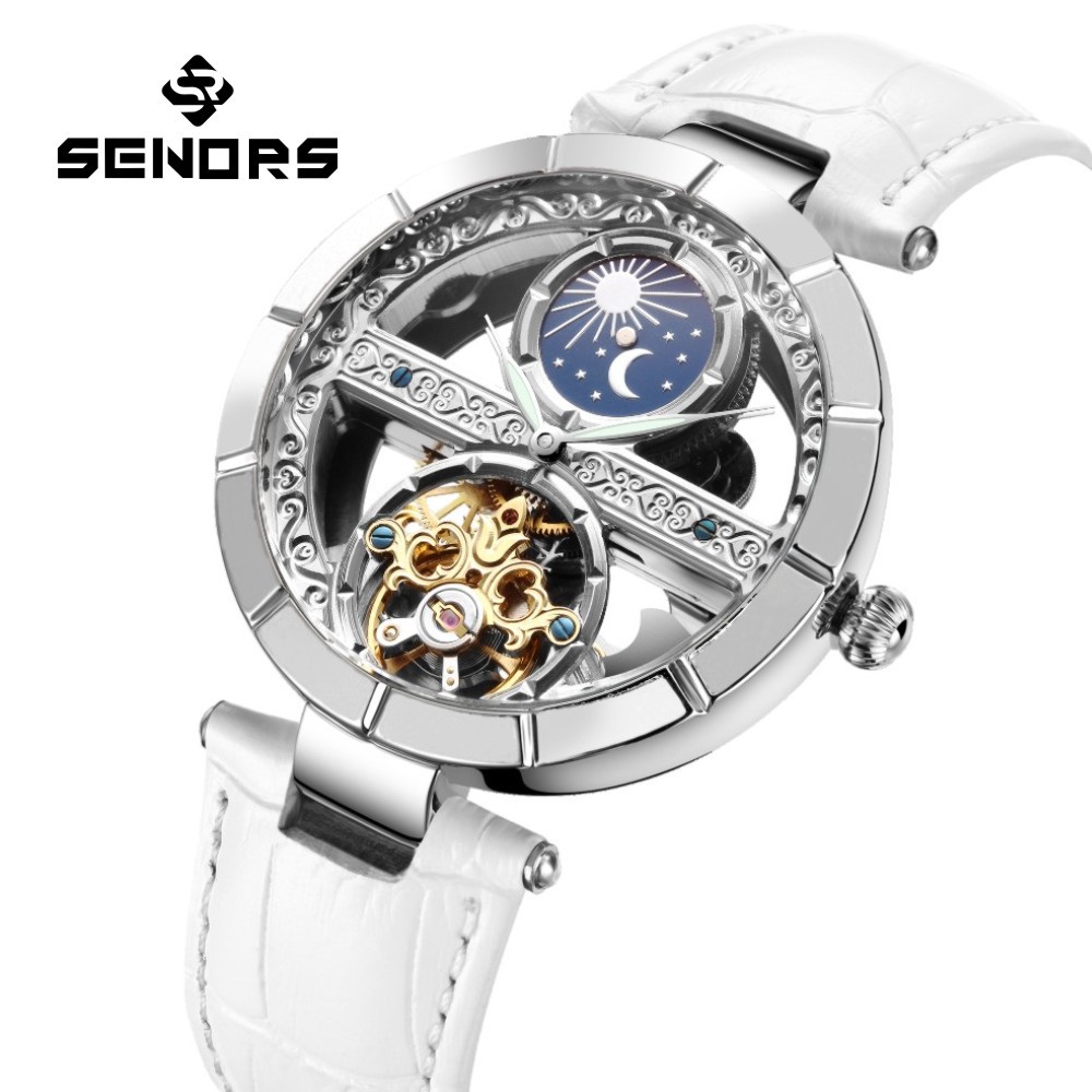 Luxury Women's Waterproof Skel - Skeleton Mechanical Watch review and price