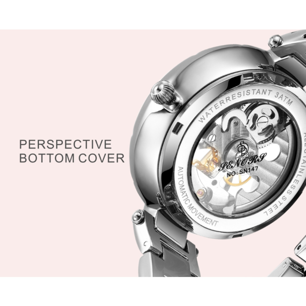 Luxury Women's Waterproof Skel - Skeleton Mechanical Watch review and price
