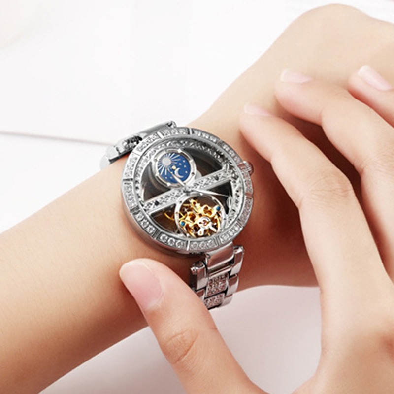 Ladies Watch Automatic Woman L - Skeleton Mechanical Watch review and price