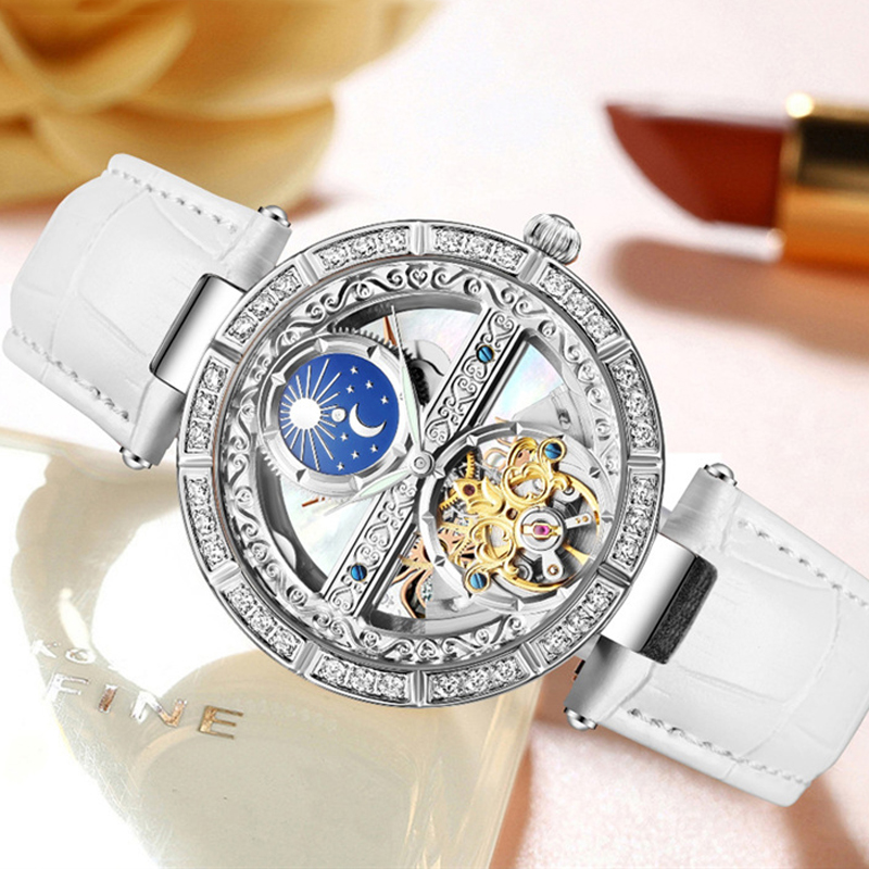 Ladies Watch Automatic Woman L - Skeleton Mechanical Watch review and price