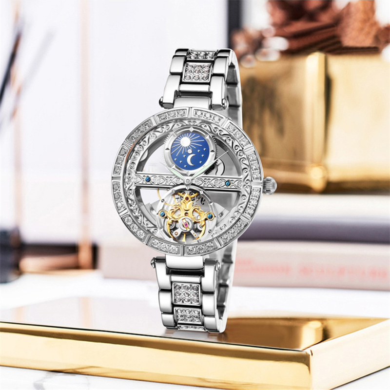 Ladies Watch Automatic Woman L - Skeleton Mechanical Watch review and price