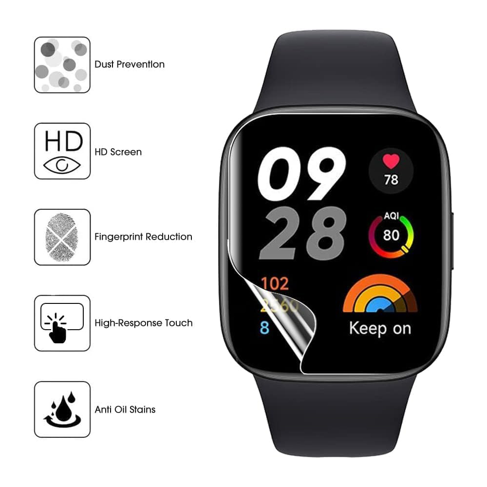 3/6pcs Hydrogel Protective Fil - Smart Watch Screen Protector review and price
