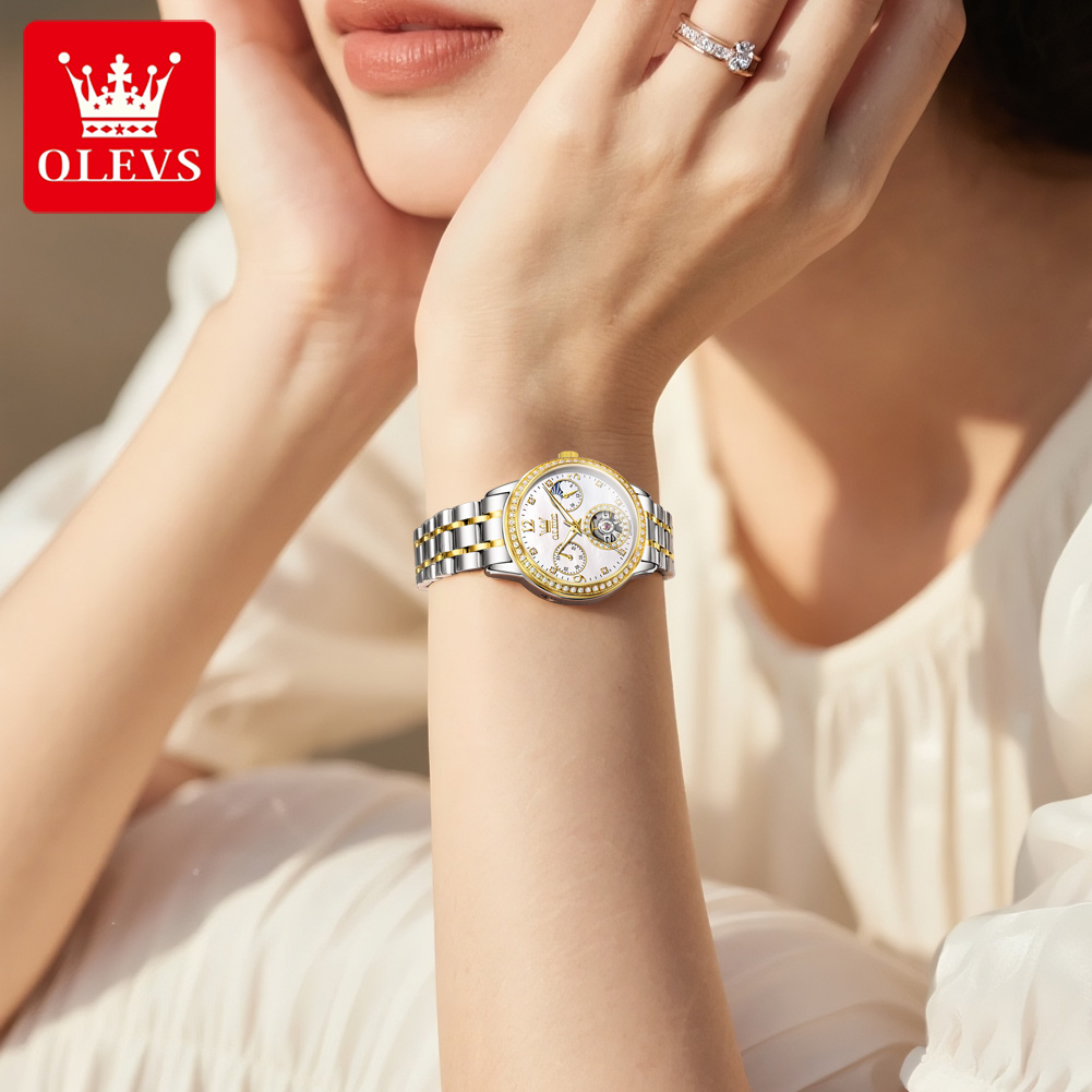 OLEVS Automatic Watch For Wome - Skeleton Mechanical Watch review and price