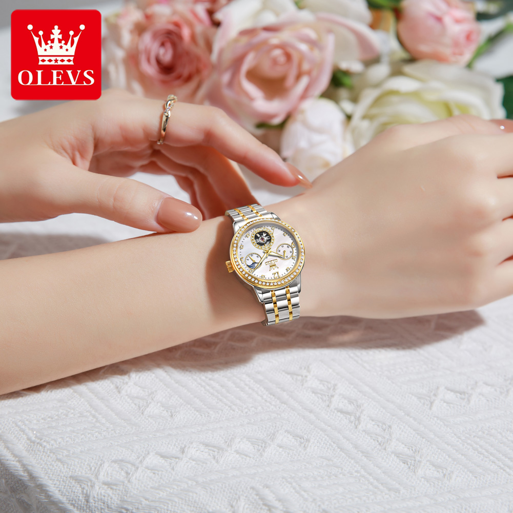 OLEVS Automatic Watch For Wome - Skeleton Mechanical Watch review and price