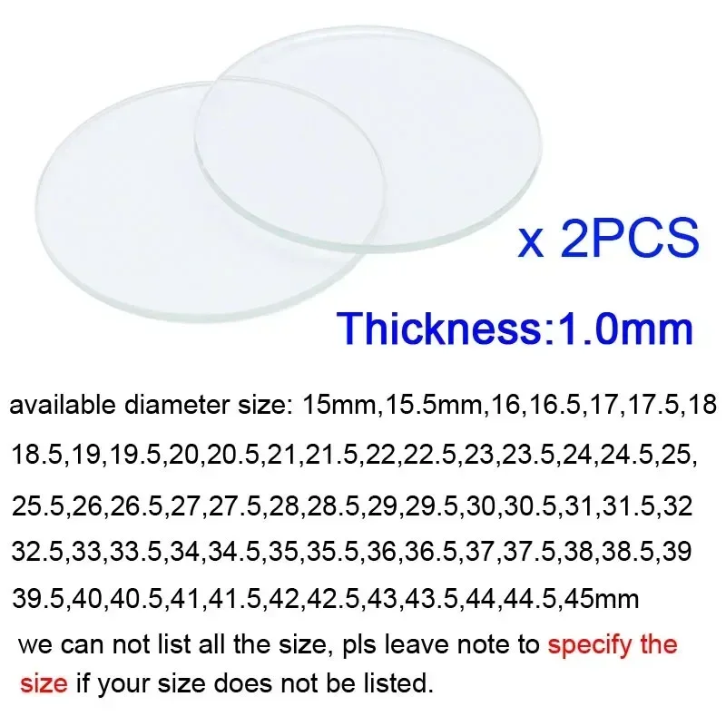 2 Pieces 15 - 45mm Flat Round  - Smart Watch Screen Protector review and price