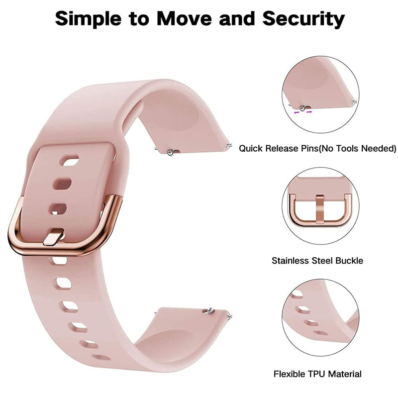 20mm/22mm Silicone band For Am - Smartwatch Samsung Watches For Men review and price