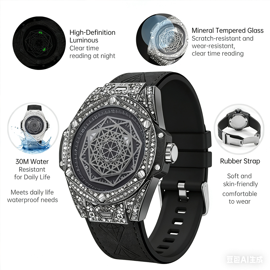 Top Brand Men's Quartz Watch T - Skeleton Mechanical Watch review and price