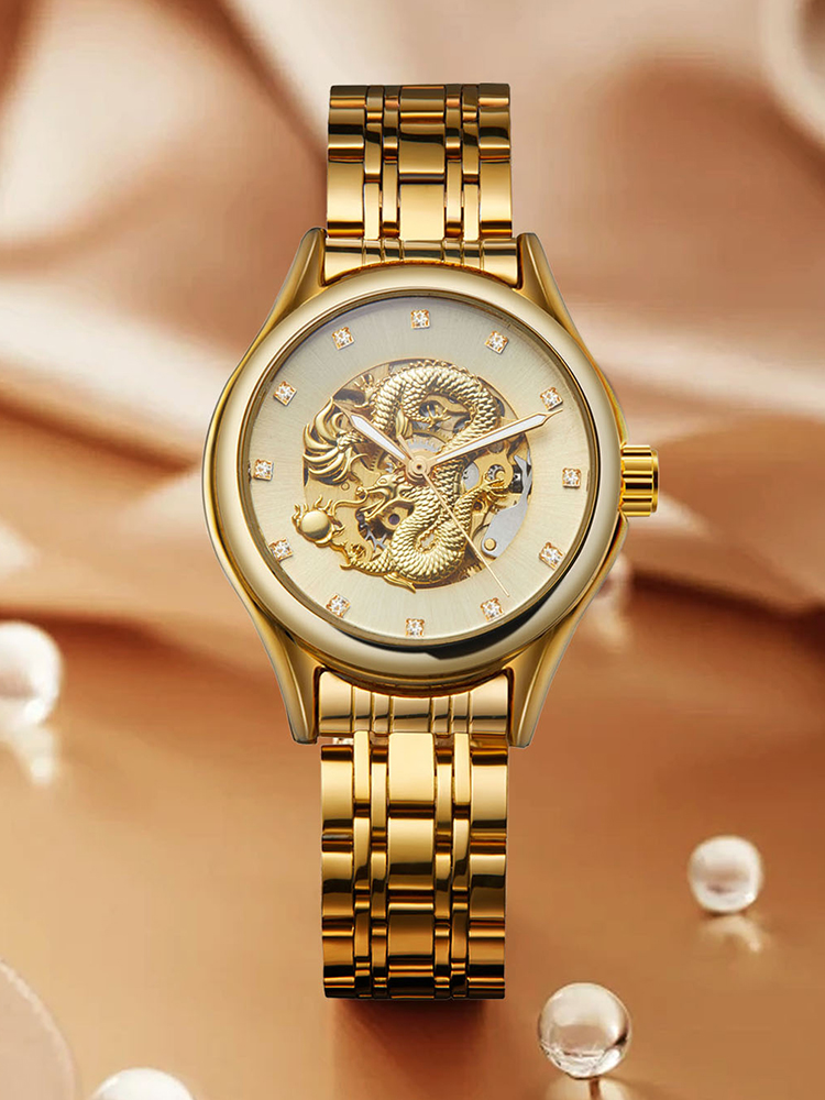 T-WINNER High-end Luxury Drago - Skeleton Mechanical Watch review and price
