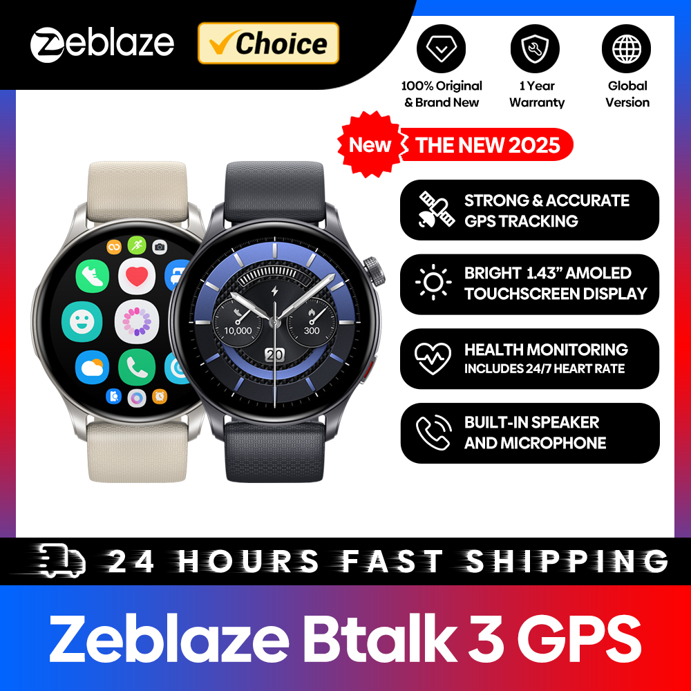New Zeblaze Btalk 3 GPS Smartw - Hybrid Smartwatch review and price