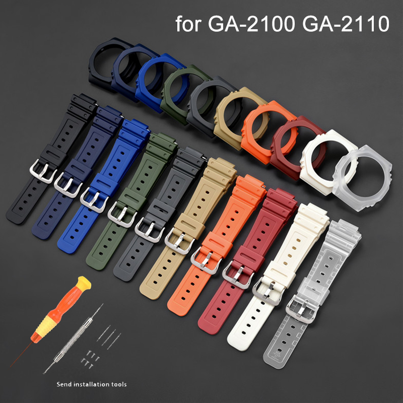 Rubber Watch Strap Case Bezel  - Casio Watch G-Shock Ga-2100 review and price