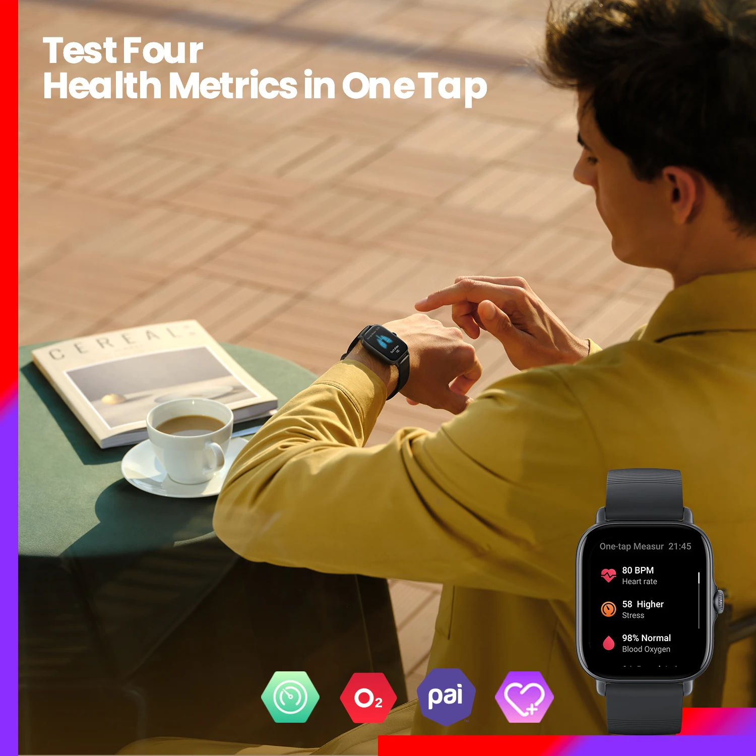 Amazfit GTS 3 Smartwatch  5ATM - Smartwatch Refurbished Watches review and price