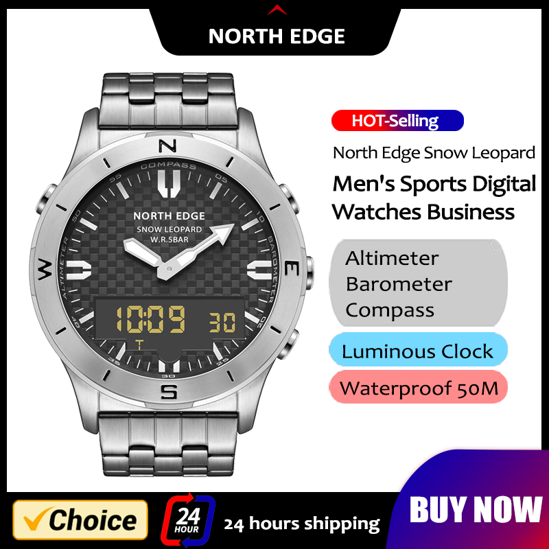 NORTH EDGE Men's Sports Digita - Hybrid Smartwatch review and price